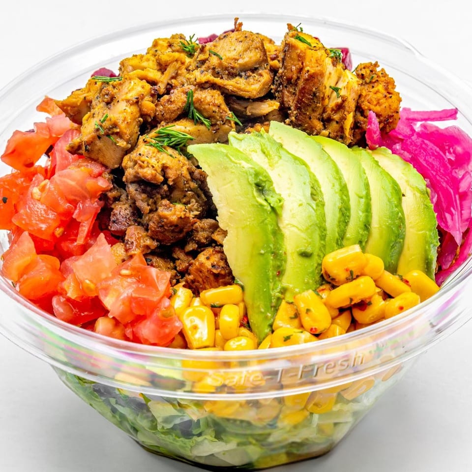 Lemon Pepper Grilled Chicken Salad